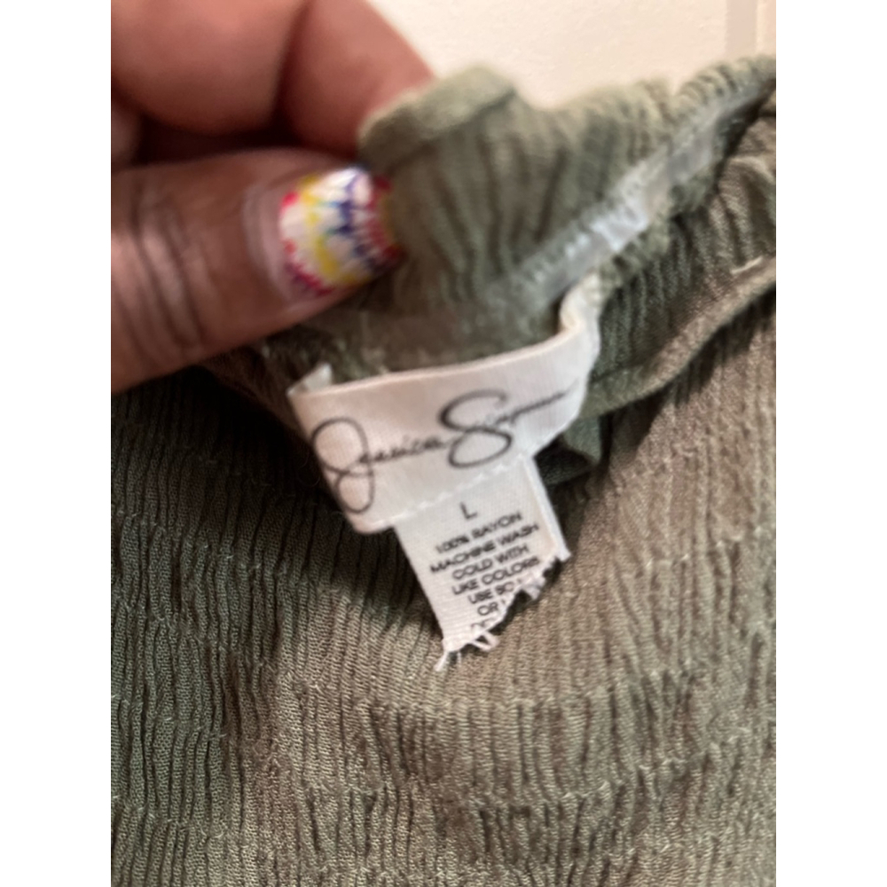 EUC Jessica Simpson Dress Size L Green - Picture 7 of 7